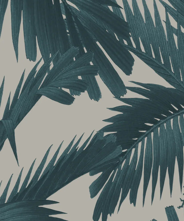 Tapetai miegamajam, Palm Spring, Teal - R17571
