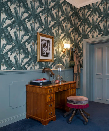 Tapetai miegamajam, Palm Spring, Teal - R17571