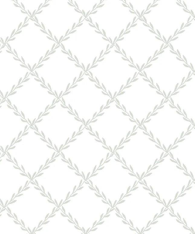 Tapetai pagaminti Švedijoje - S10301. Trellis garden green