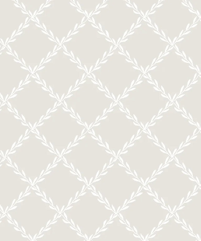 Tapetai pagaminti Švedijoje - S10302. Trellis, Gray