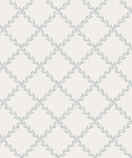 Tapetai pagaminti Švedijoje - S10303. Trellis, Misty Blue