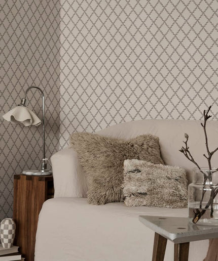 Tapetai pagaminti Švedijoje - S10306. Trellis, Graphite