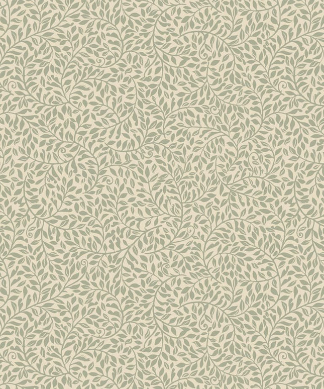 Tapetai pagaminti Švedijoje - S10310. Bladverk, Green