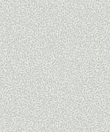 Tapetai pagaminti Švedijoje - S10311. Bladverk, Misty Blue