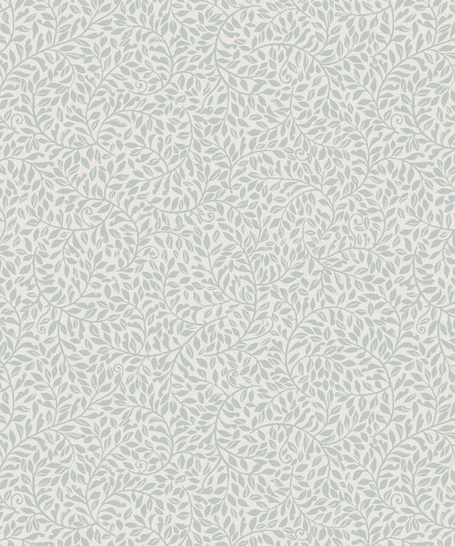 Tapetai pagaminti Švedijoje - S10311. Bladverk, Misty Blue