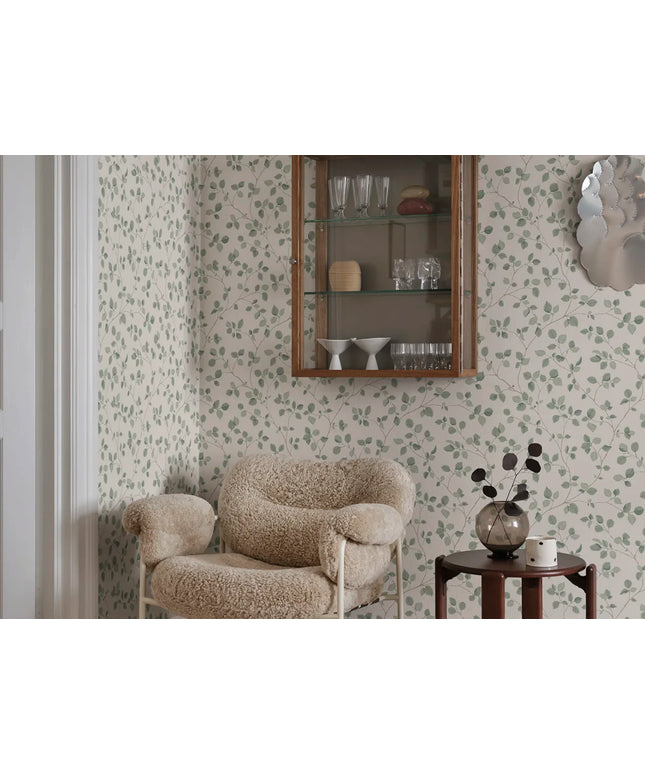 Tapetai pagaminti Švedijoje - S10322. Bokskog, Garden Green