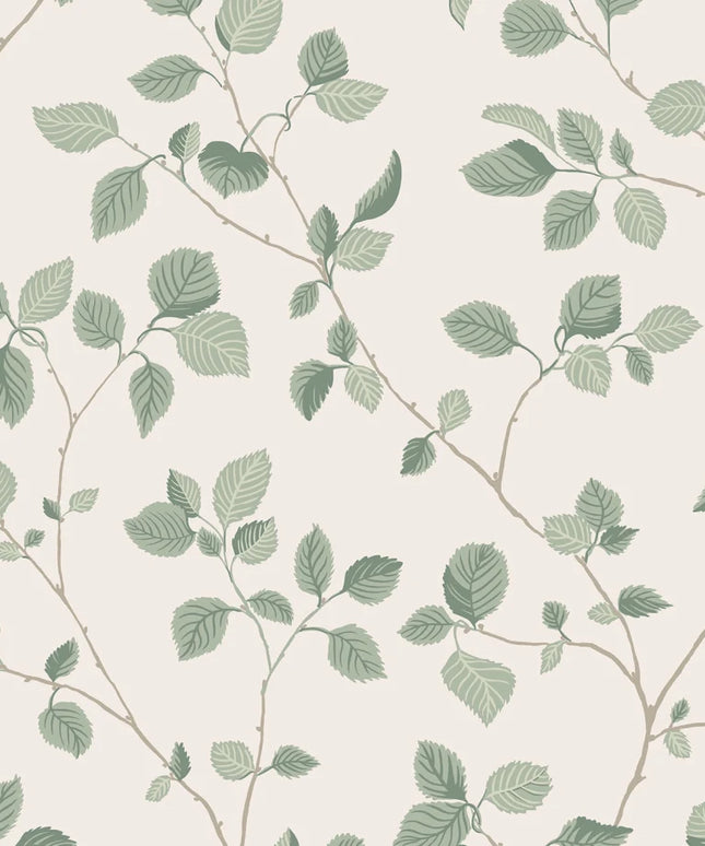 Tapetai pagaminti Švedijoje - S10322. Bokskog, Garden Green