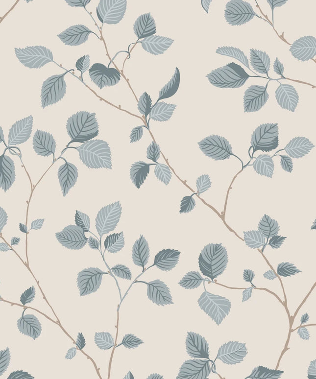 Tapetai pagaminti Švedijoje - S10323. Bokskog, Misty Blue