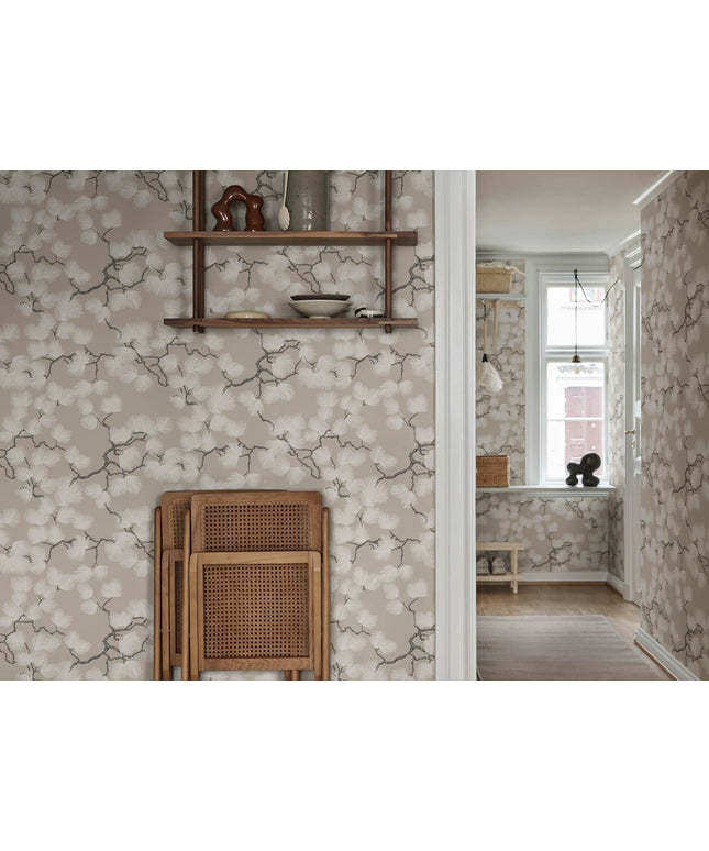Tapetai pagaminti Švedijoje - S10326. Pine, Beige
