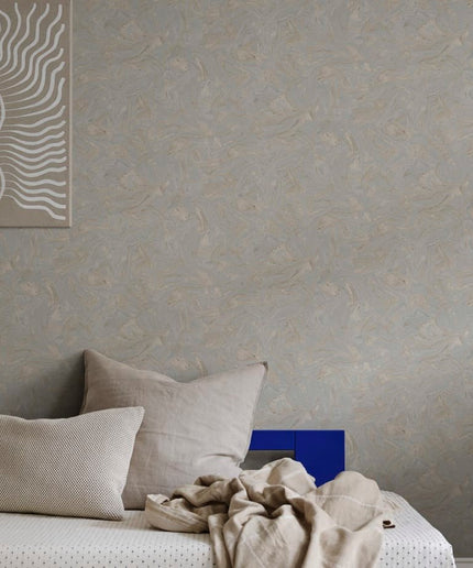 Tapetai pagaminti Švedijoje - S10333. Marion misty blue