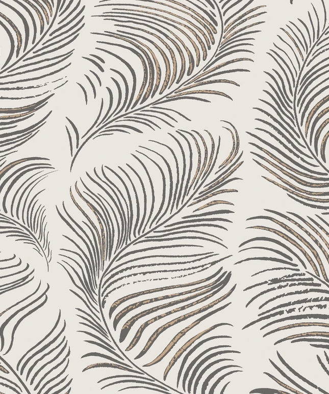 Tapetai pagaminti Švedijoje - S10338. Grace graphite