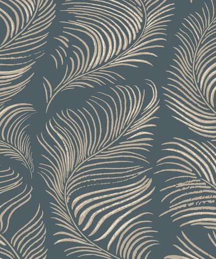 Tapetai pagaminti Švedijoje - S10339. Grace midnight blue
