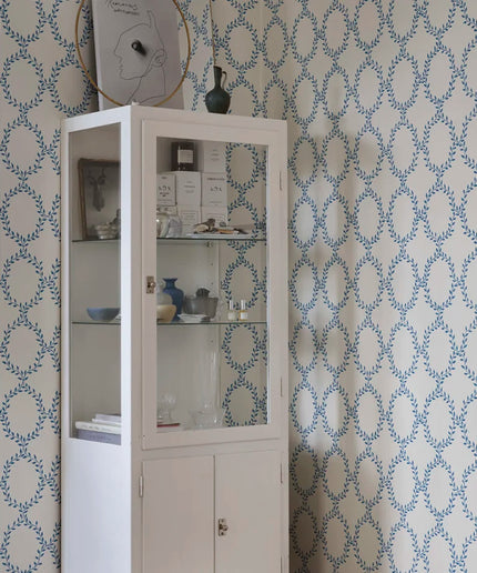 Tapetai pagaminti Švedijoje - S10390. Wilma, Blue