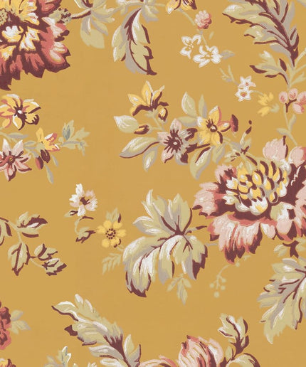 Tapetai pagaminti Švedijoje - S10414. Rosenholm, Yellow