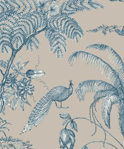 Tapetai pagaminti Švedijoje - S10431. Moa, Indigo Blue