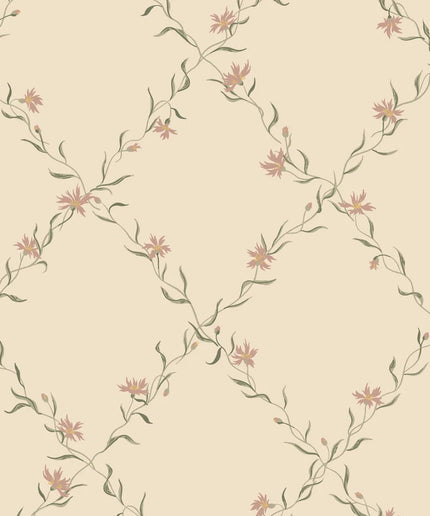 Tapetai pagaminti Švedijoje - S10458. Ewa, Dusty Pink