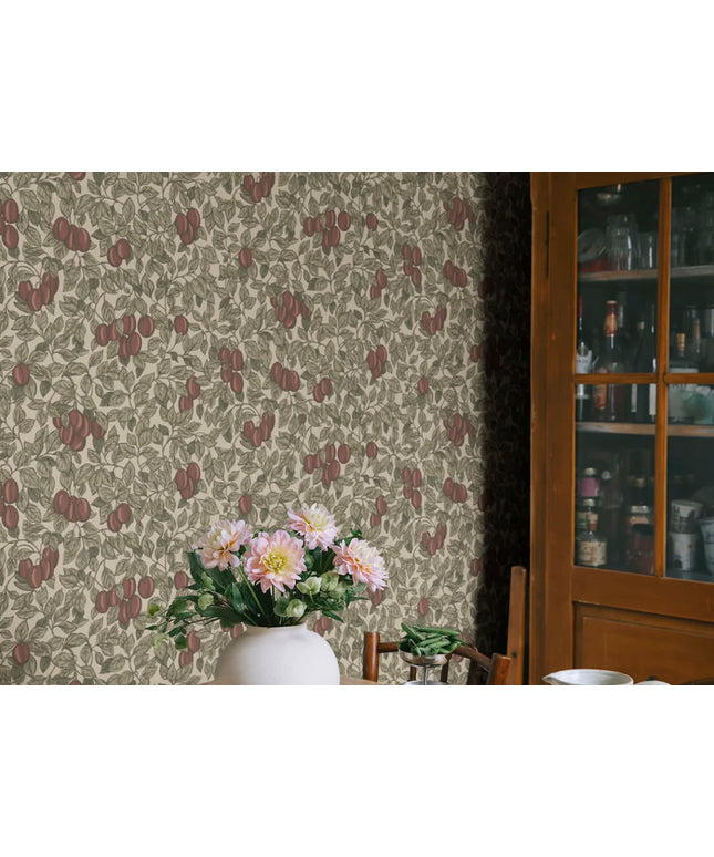 Tapetai pagaminti Švedijoje - S10468. Emrik, Burgundy