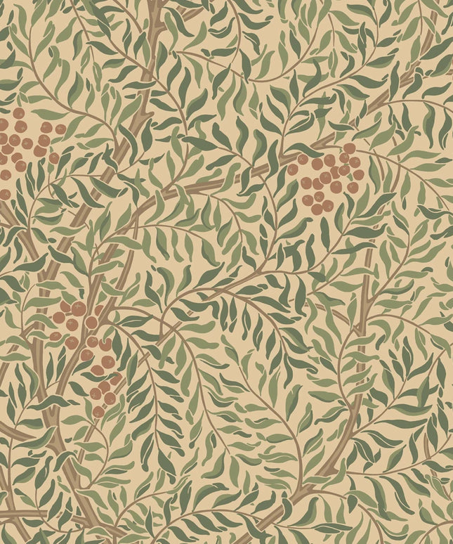 Tapetai pagaminti Švedijoje - S10496. Simon, Garden Green