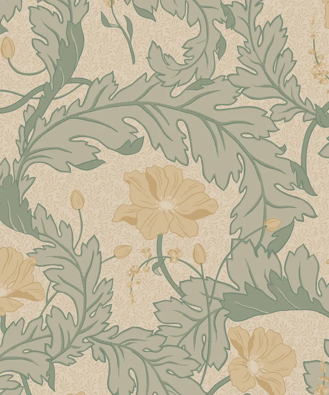 Tapetai pagaminti Švedijoje - S10560. Charlotta, Yellow