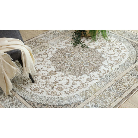 BLISS Z204AZ128 kilimas kreminė / smėlio spalvos - Rėmas, ornamentas, modernus, struktūrinis