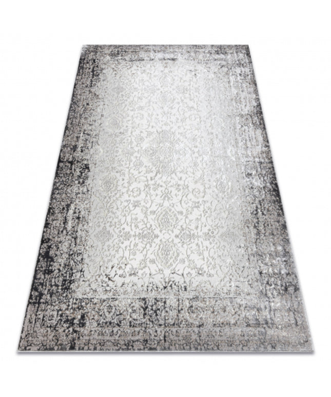BLISS Z226AZ226 kilimas kreminė / pilka - Rėmas, ornamentas, modernus, struktūrinis