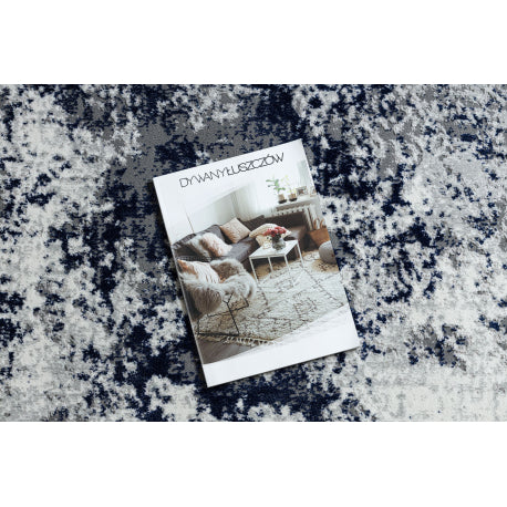 Kilimas ALLURE 1959 Abstrakcija – struktūrinis, stilingas, žavingas baltas / mėlyna