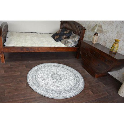 Kilimas Apskritas kilimas sizalio virvelės FLAT 48691/637 vitražas