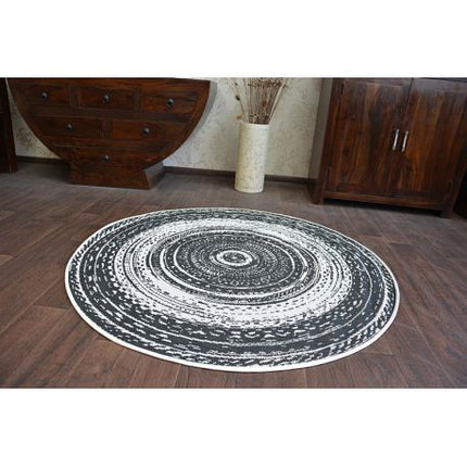 Kilimas Apskritas kilimas sizalio virvelės FLAT 48756/960 vitražas