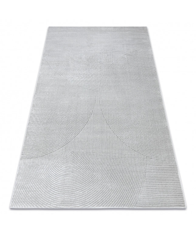 Kilimas BALANCE 0194 pilka - Geometrinis, struktūrinis, glamour