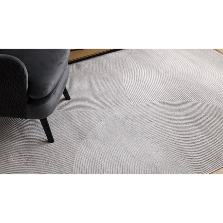 Kilimas BALANCE 0194 pilka - Geometrinis, struktūrinis, glamour