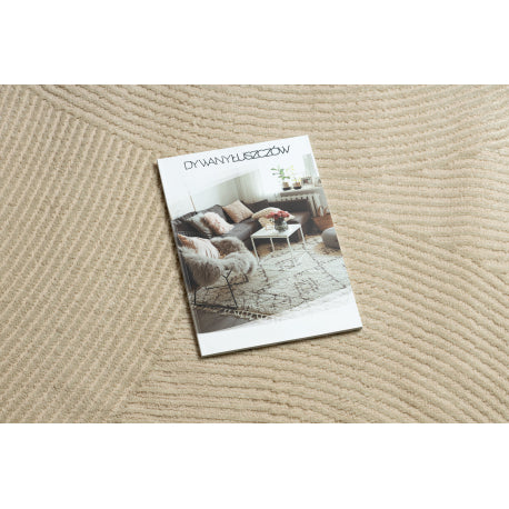 Kilimas BALANCE 0194 taupe - Geometrinis, struktūrinis, glamour