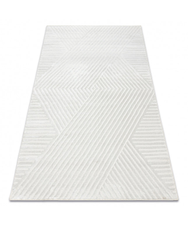 Kilimas BALANCE 1503 kremas - Geometrinis, struktūrinis, glamour