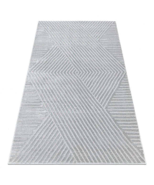 Kilimas BALANCE 1503 pilka - Geometrinis, struktūrinis, glamour
