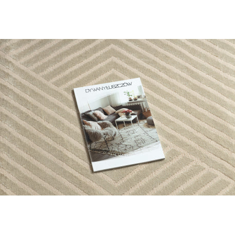 Kilimas BALANCE 1503 taupe - Geometrinis, struktūrinis, glamour