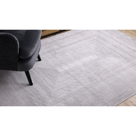Kilimas BALANCE 8788 pilka - Geometrinis, struktūrinis, glamour