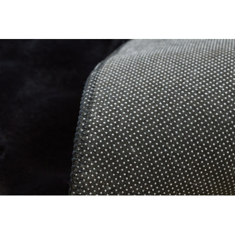 Kilimas BUBBLE aplis black 25 TRIUŠIO KAILIŲ IMITACIJA 3D struktūrinis