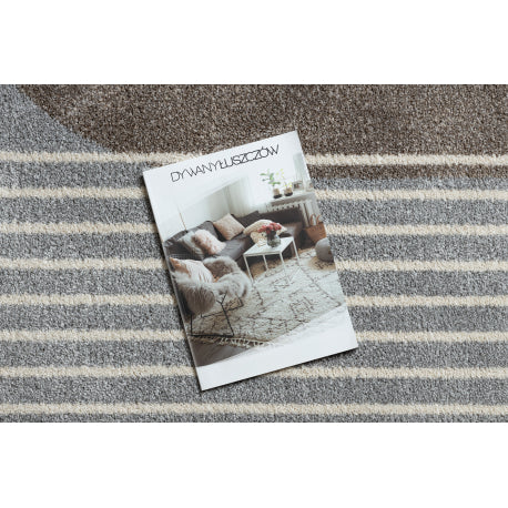 Kilimas FUSION 0810 smėlio spalvos / rudas - Geometrinis, modernus, abstraktus