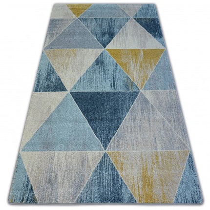 Kilimas NORDIC TRIANGLE mėlyna/kremastaas G4584