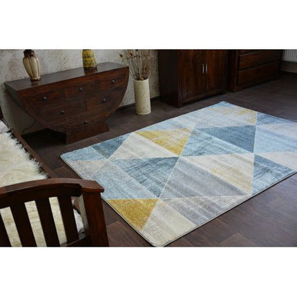 Kilimas NORDIC TRIANGLE mėlyna/kremastaas G4584