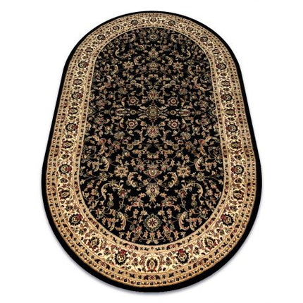 Kilimas ROYAL ADR ovalus dizainas 1745 juoda