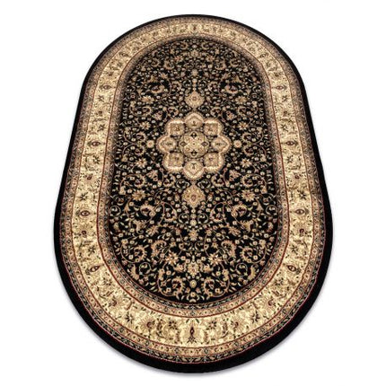 Kilimas ROYAL ADR ovalus dizainas 521 juoda