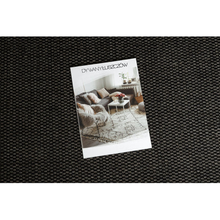 Kilimas sizalio virvelės FLOORLUX 20195 juoda / sidabras