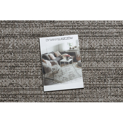 Kilimas sizalio virvelės FLOORLUX 20389 sidabras / juoda mélange