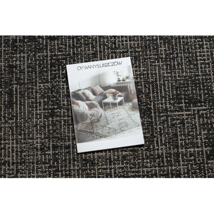 Kilimas sizalio virvelės FLOORLUX 20401 Rėmelis juoda / sidabras