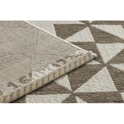 Kilimas sizalio virvelės FLOORLUX 20489 šampanas / taupe TRIKAMPIAI