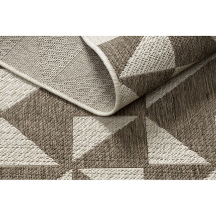 Kilimas sizalio virvelės FLOORLUX 20489 šampanas / taupe TRIKAMPIAI
