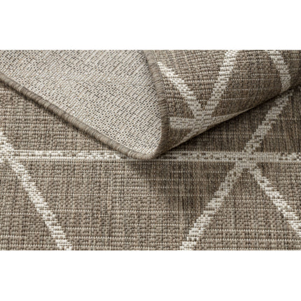 Kilimas sizalio virvelės FLOORLUX 20508 taupe / šampanas TRIKAMPIAI