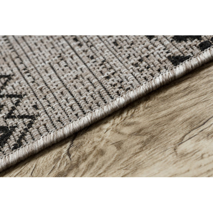 Kilimas sizalio virvelės FLOORLUX 20510 sidabras / juoda