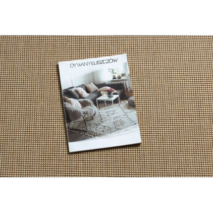 Kilimas sizalio virvelės FLOORLUX 20580 sklandžiai, vienodas, vienspalvis - natural / kava