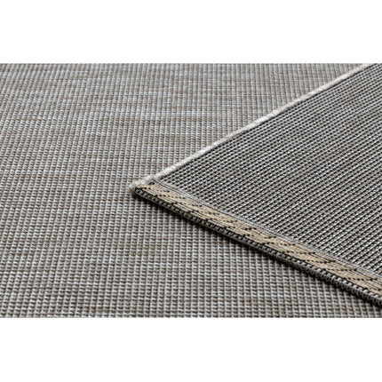 Kilimas sizalio virvelės FLOORLUX 20580 sklandžiai, vienodas, vienspalvis - sidabras / juoda